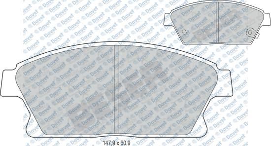 FERBE 56000 Fren Balatasi On (148x604x19) Chevrolet Aveo 2011-> Cruze 2009-> Opel Astra Gtc J 2012-> Astra J 2009->